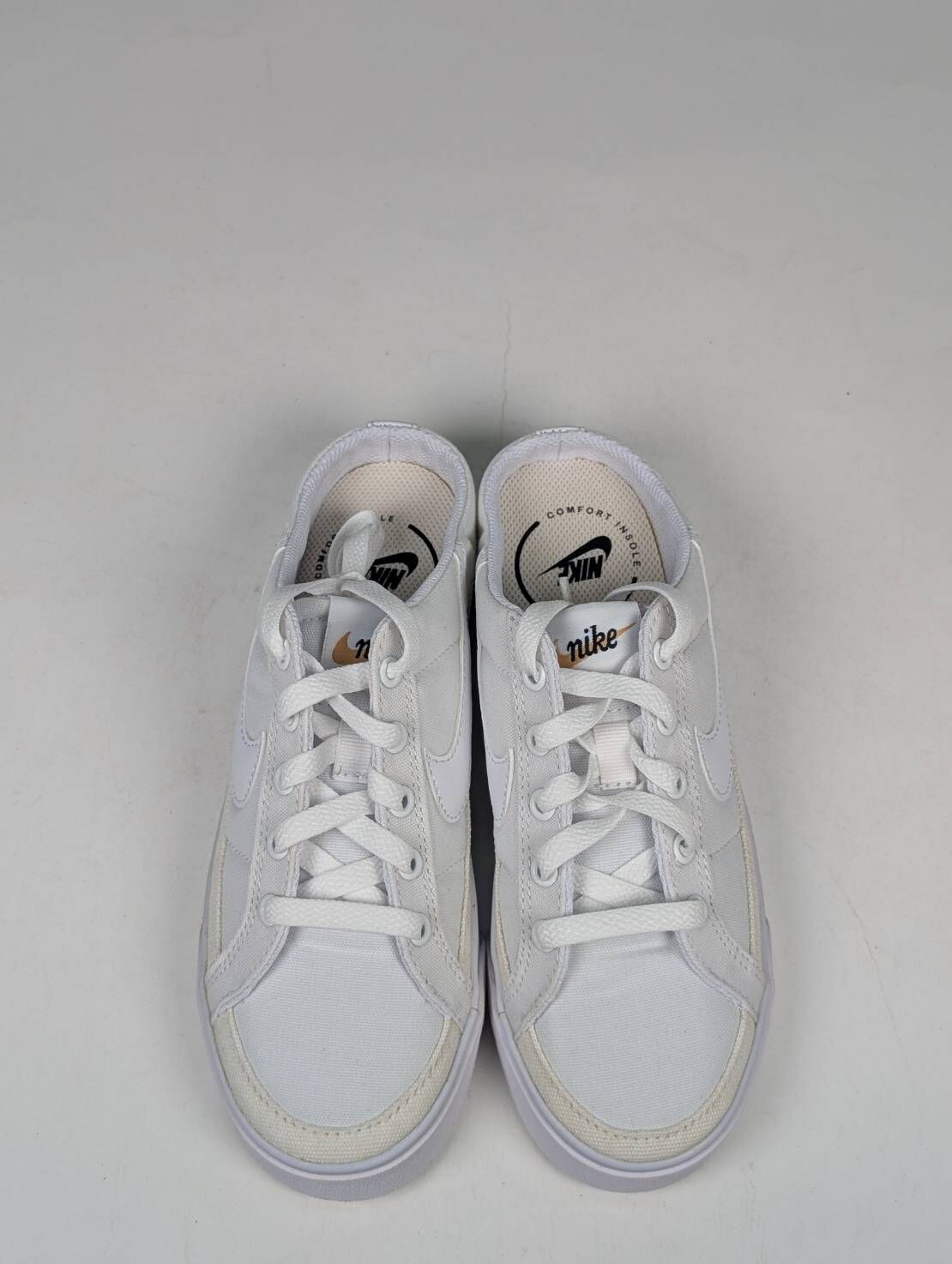 微瑕疵-左右腳中底鞋底泛黃 DB3970-100 W5.5 NIKE Court Legacy Mule in White 白 懶人鞋 女款
