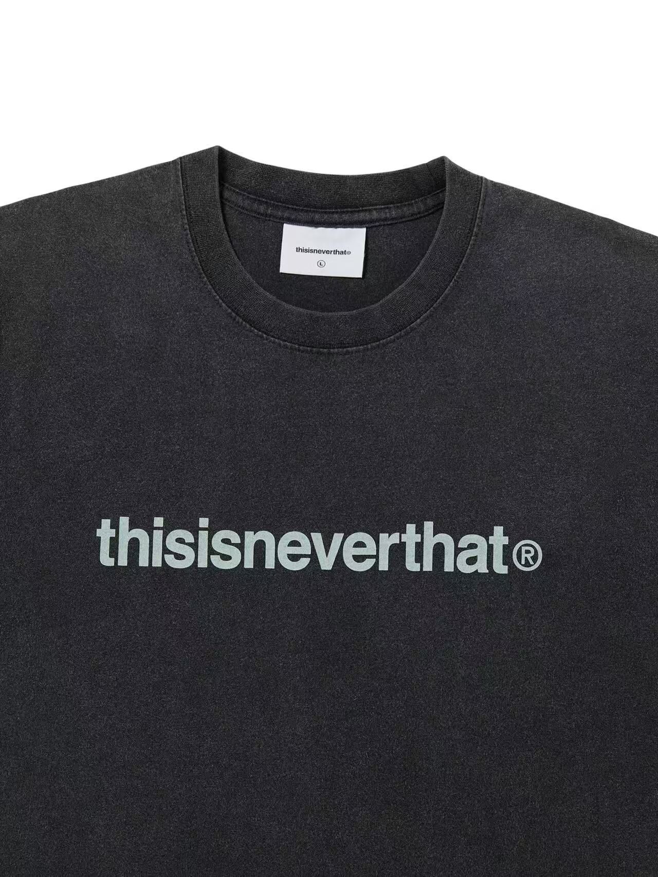 THISISNEVERTHAT T-LOGO TEE TN260TTSST01 WASHED BLACK
