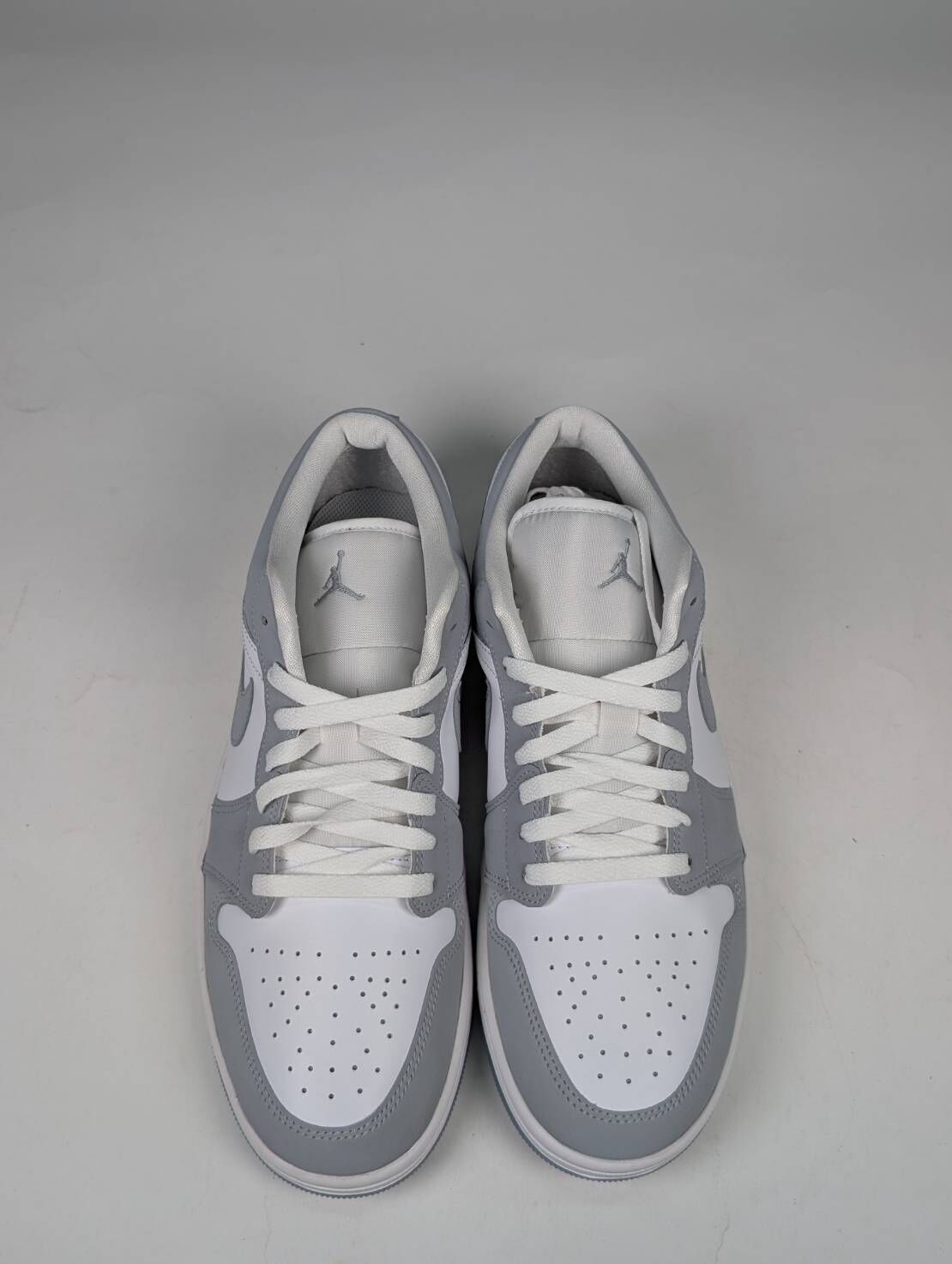 微瑕疵-左右腳中底染色 DC0774-105 W11.5 Nike Air Jordan 1 Low '' Wolf Grey White ''
