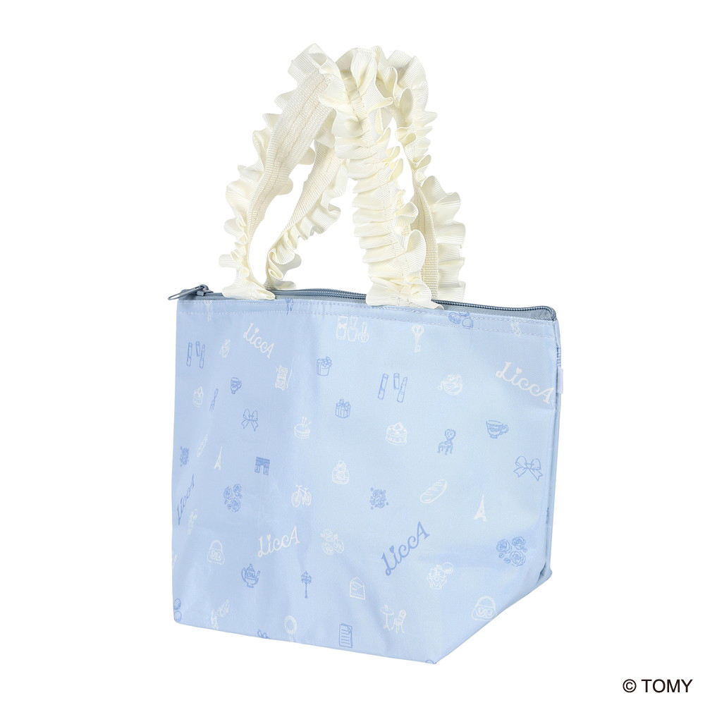 TP 荷葉提把船型便當袋/莉卡娃娃 藍