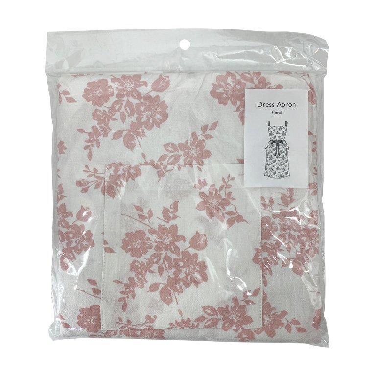 TP 圍裙/粉色花樣 Free Size