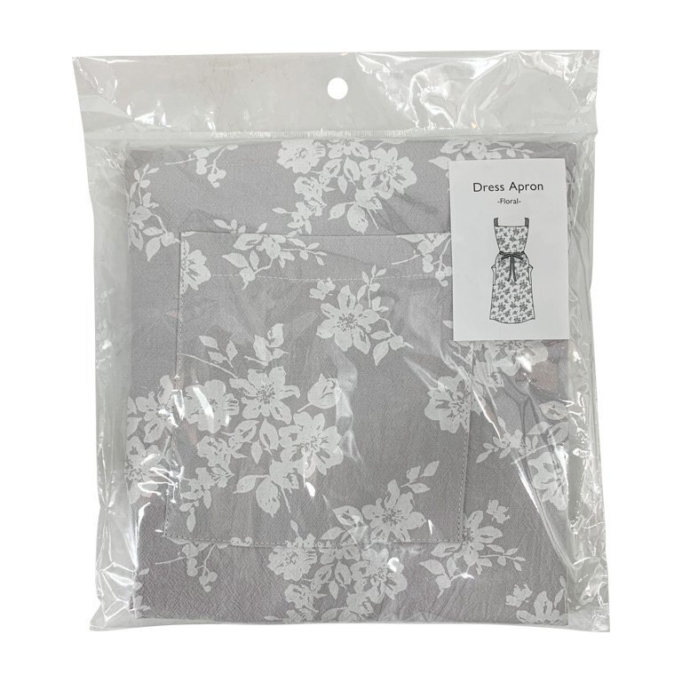 TP 圍裙/灰底花花 Free Size