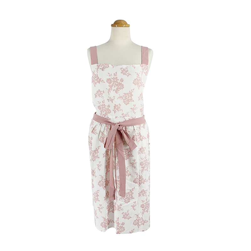 TP 圍裙/粉色花樣 Free Size