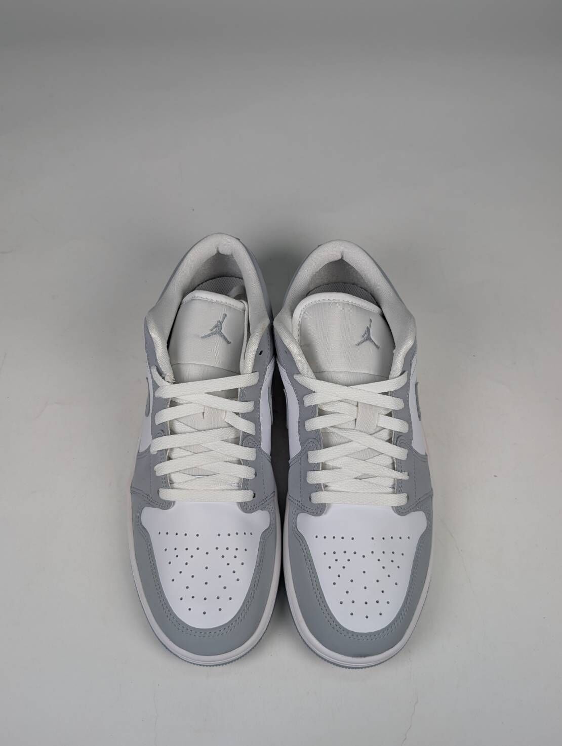 微瑕疵-左右腳中底泛黃左鞋頭破皮 DC0774-105 W11 Nike Air Jordan 1 Low '' Wolf Grey White ''