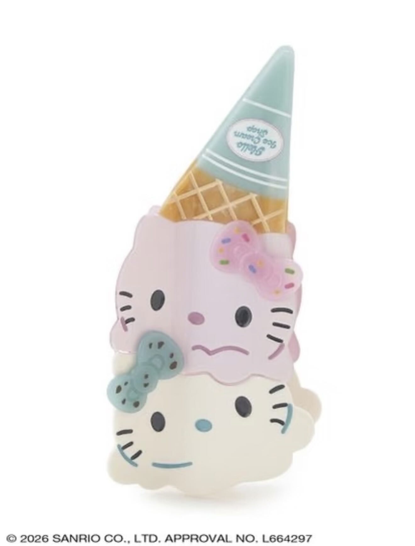 260512 SANRIO HOUSE HELLO ICE CREAM SHOP系列 HELLO KITTY 髮箍夾