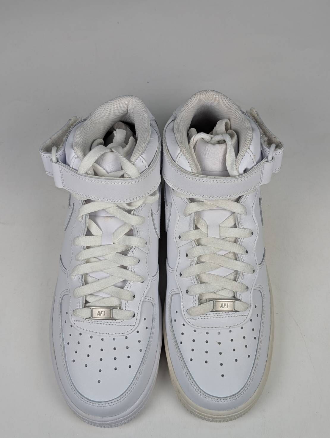 微瑕疵-左右腳中底鞋底鞋面鞋帶泛黃色差 CW2289-111 M8.5 Nike Air Force 1 中筒鞋 白 男鞋