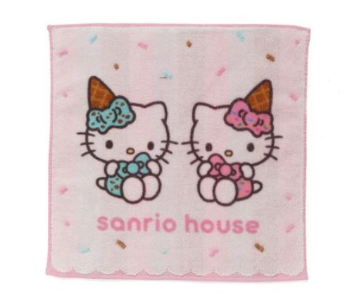 260512 SANRIO HOUSE HELLO ICE CREAM SHOP系列 HELLO KITTY 手巾仔