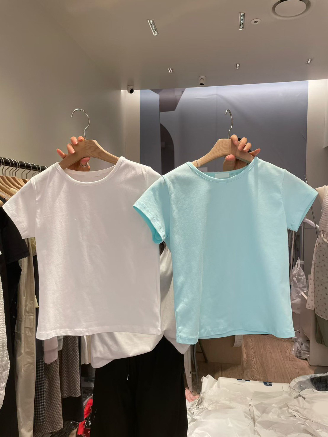 春夏多色系短袖圓領彈力棉TEE / 6色