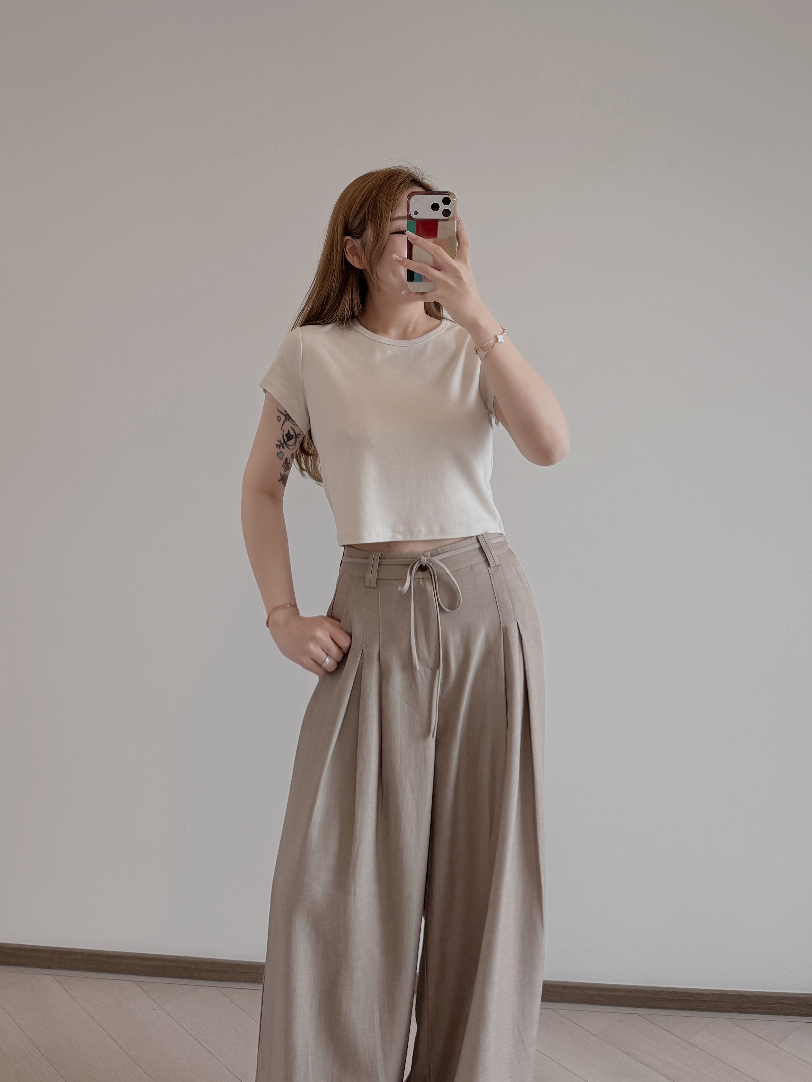 現貨 7454 超大彈性棉質Crop Top