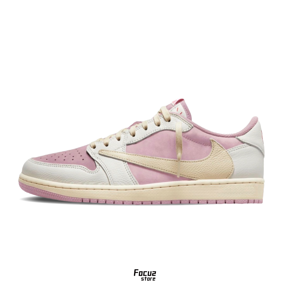 【Focus Store】預購 Travis Scott x Nike Air Jordan 1 Low OG "Muslin Pink" 黃粉色 倒鉤 IQ7604-100