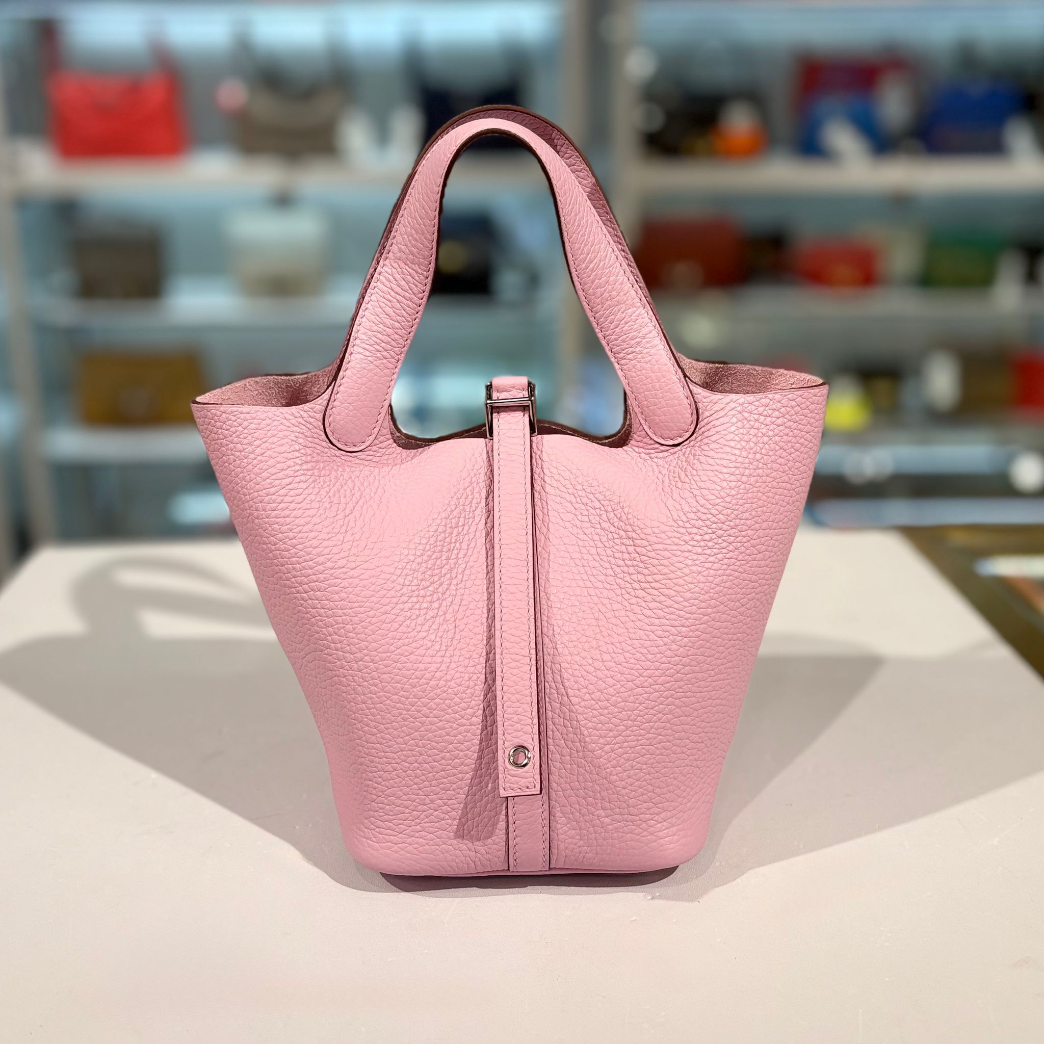 全新HERMES PICOTIN 18 B Stamp X9 錦葵紫TC皮/銀扣 #P18 #BRAND NEW #香榭站正品