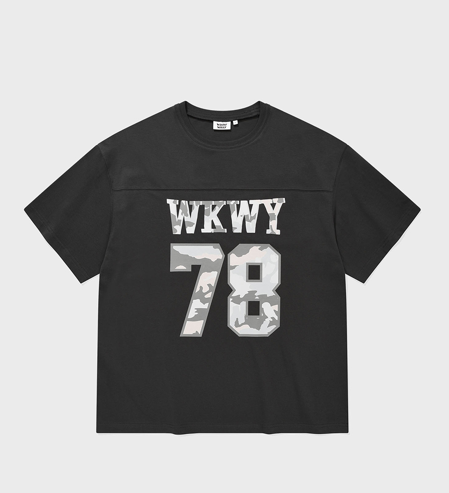 0512WW75-KOREATRIP-CLTH-WACKY WILLY 數字印花T裇-男裝（A75）