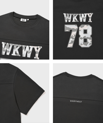 0512WW75-KOREATRIP-CLTH-WACKY WILLY 數字印花T裇-男裝（A75）