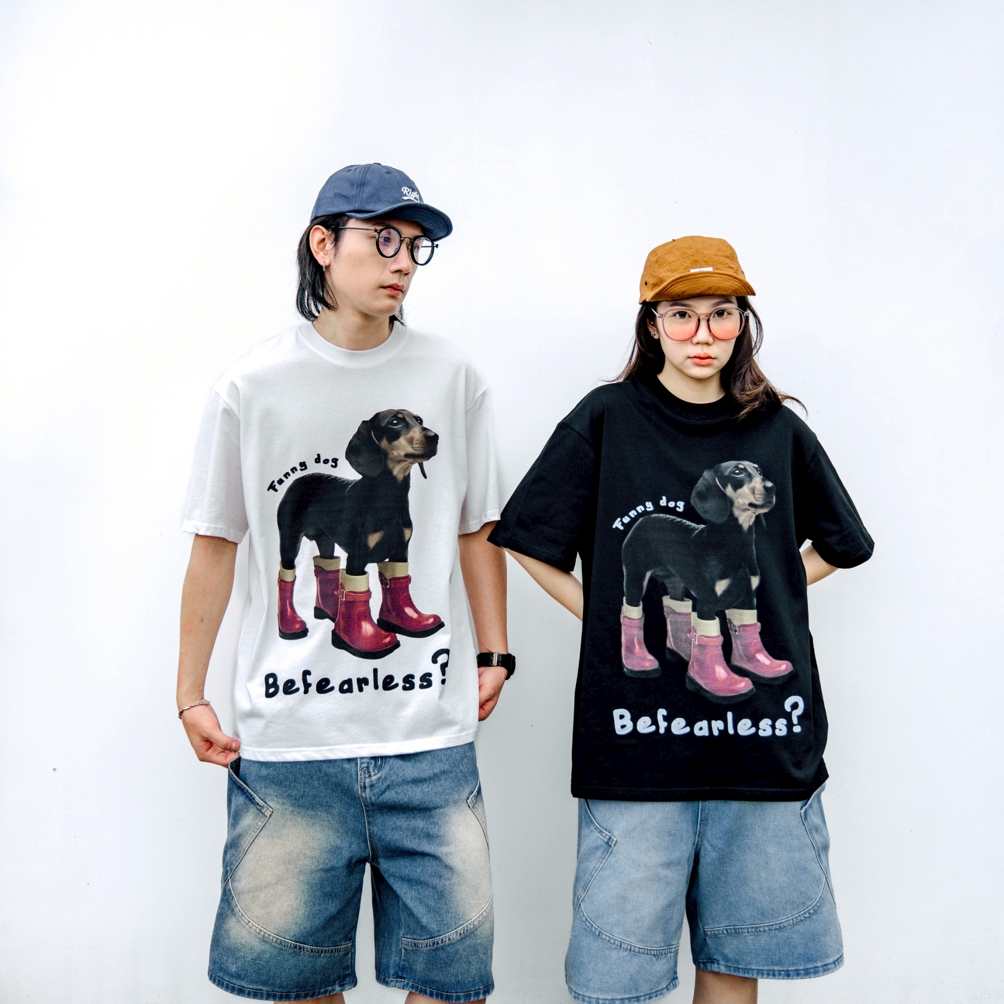 SBG 長腿臘腸短T V0022