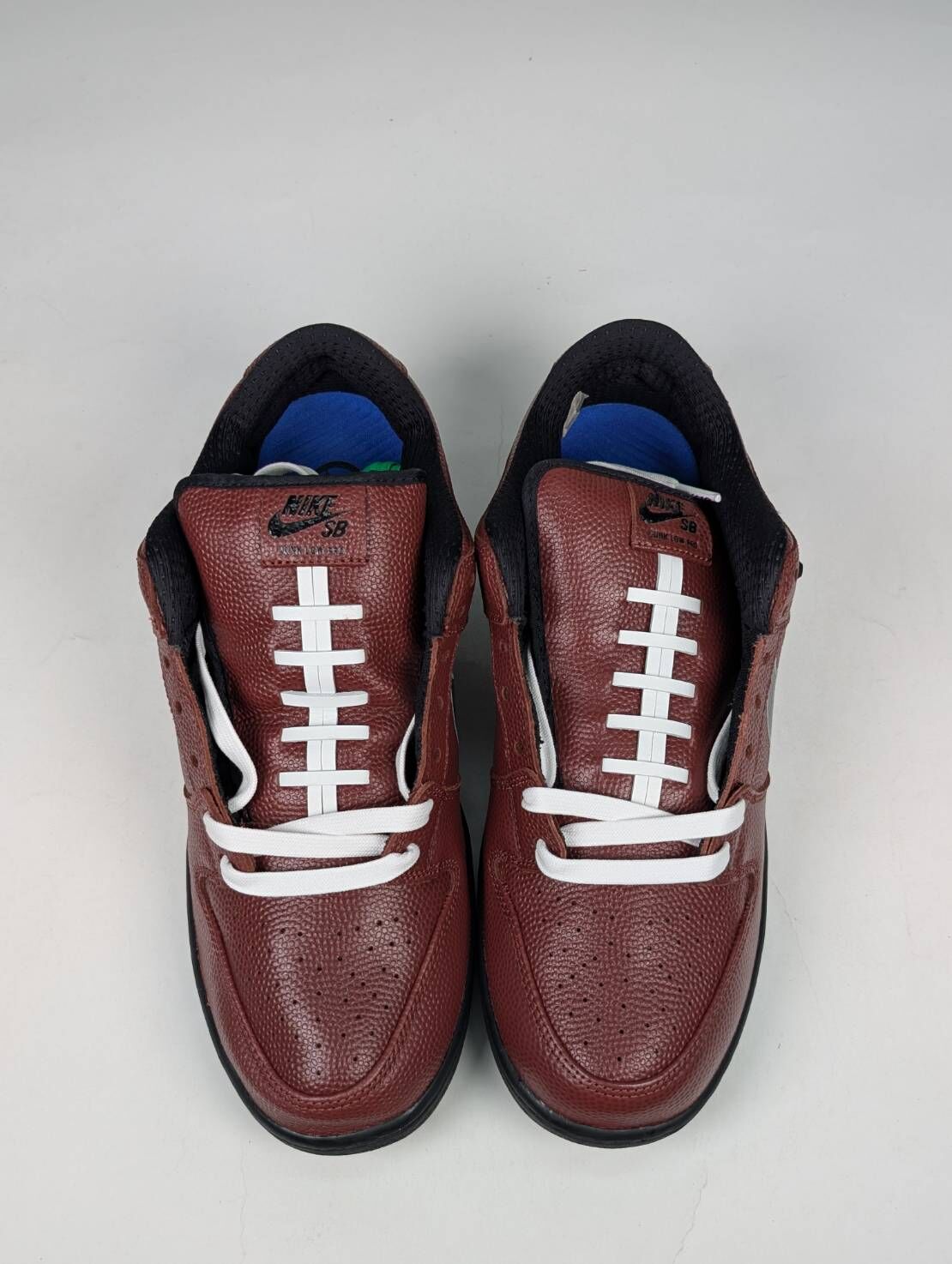 微瑕疵-右腳外側破皮 HJ4131-200 M12 Limosine Skateboards x Nike SB Dunk Low 聯名款 美式足球皮 男女鞋