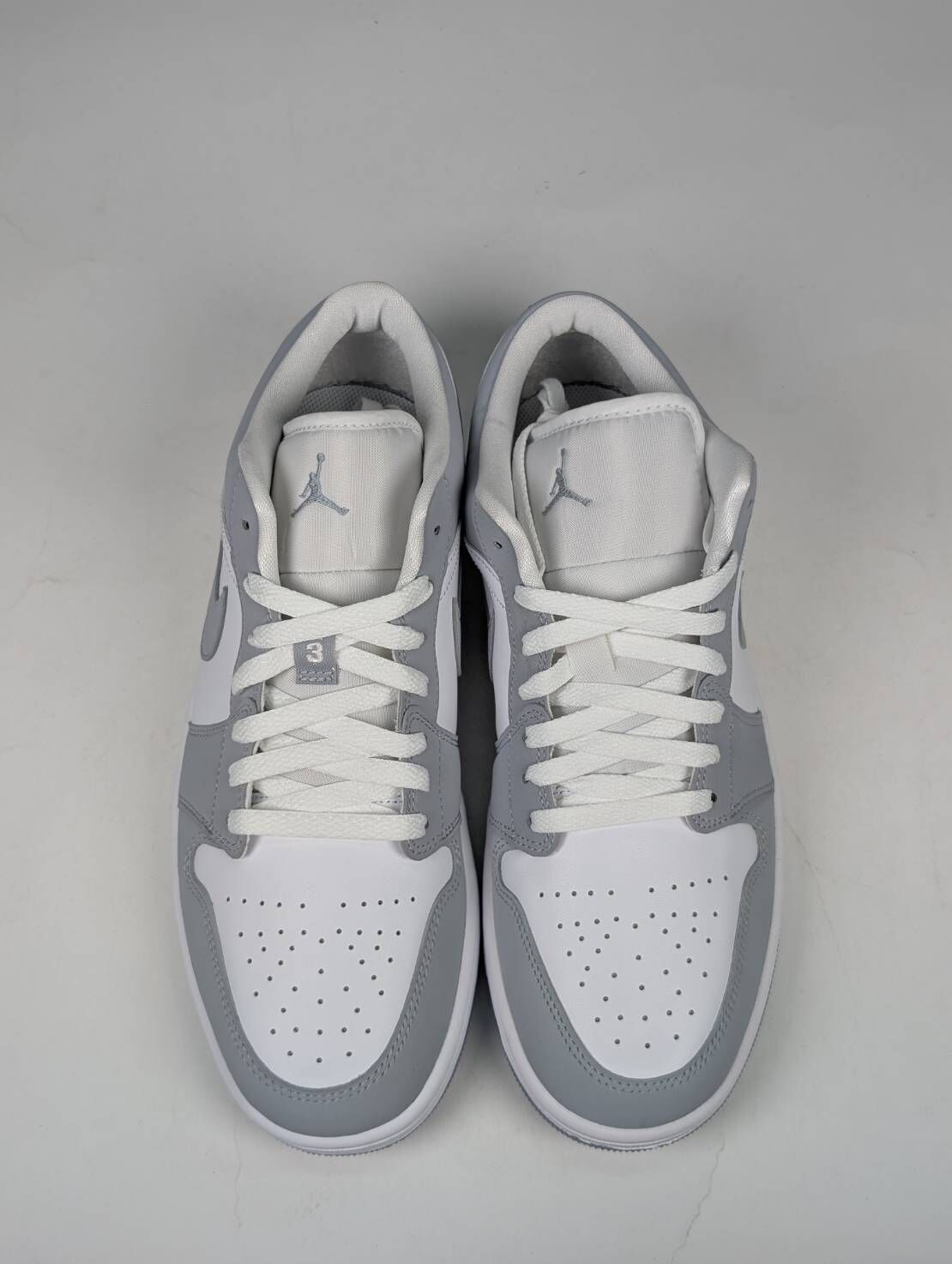 微瑕疵-左右腳鞋面鞋底色差 DC0774-105 W12 Nike Air Jordan 1 Low '' Wolf Grey White ''