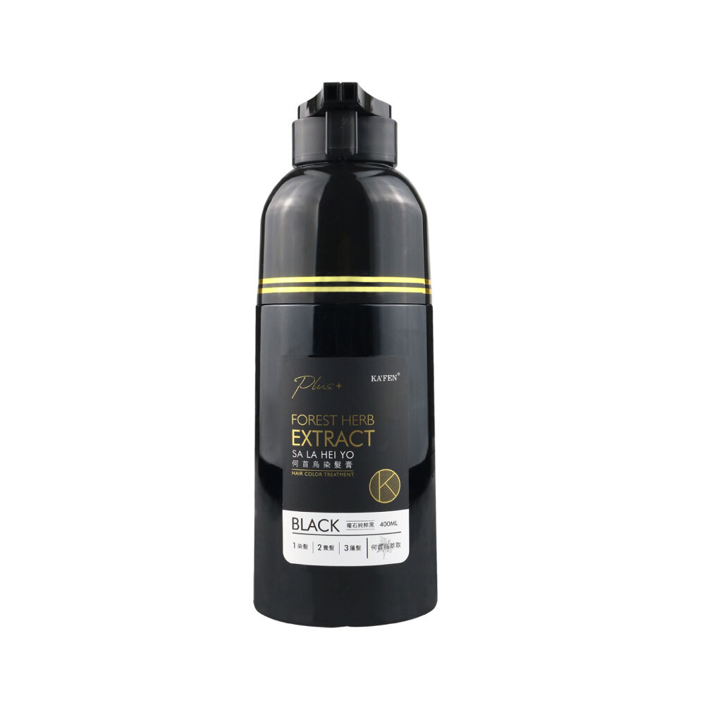 SU05 台灣KA'FEN卡氛 何首烏染膏 400ml-黑 **送KF30秒順發光髮膜225ml x1 **再送頭皮隔離霜30ML
