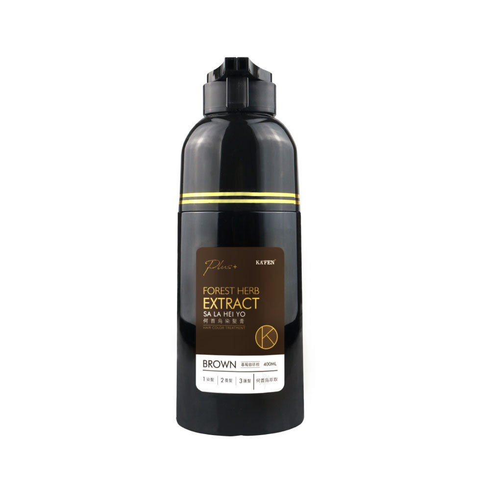 SU06 台灣KA'FEN卡氛 何首烏400ml棕 **送KF30秒順發光髮膜225ml **再送頭皮隔離霜30ML