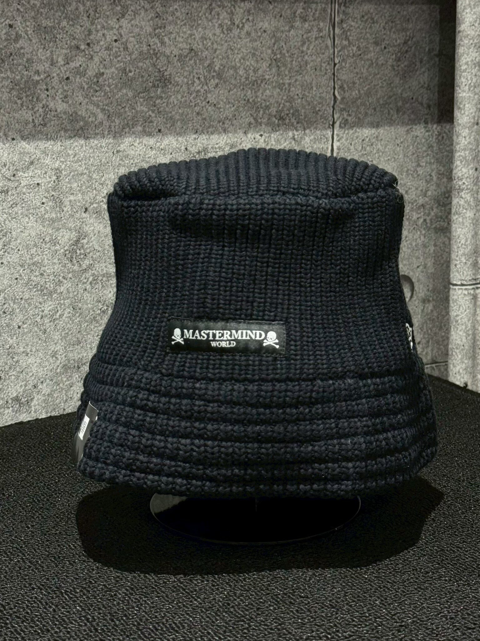 Mastermind x New Era 絕版聯名限定 刺繡骷髏 針織暗黑漁夫帽