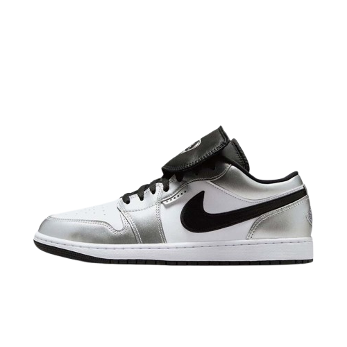 【官網限定】Jordan 1 Low SE "Tiempo" 銀白 翻蓋鞋舌 男鞋 IR2278-100 V