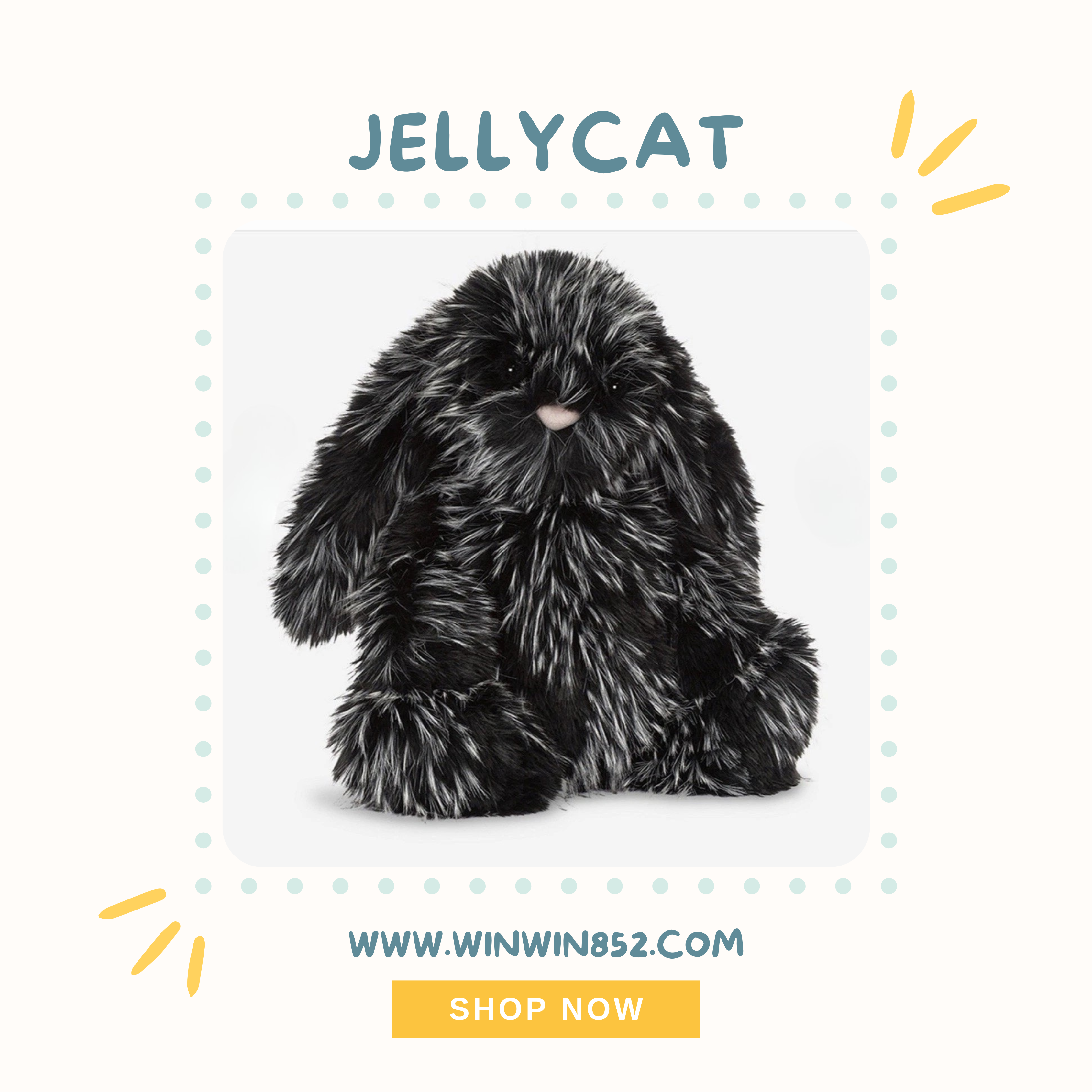 Jellycat x Selfridges UK Exclusive Inkli Bunny