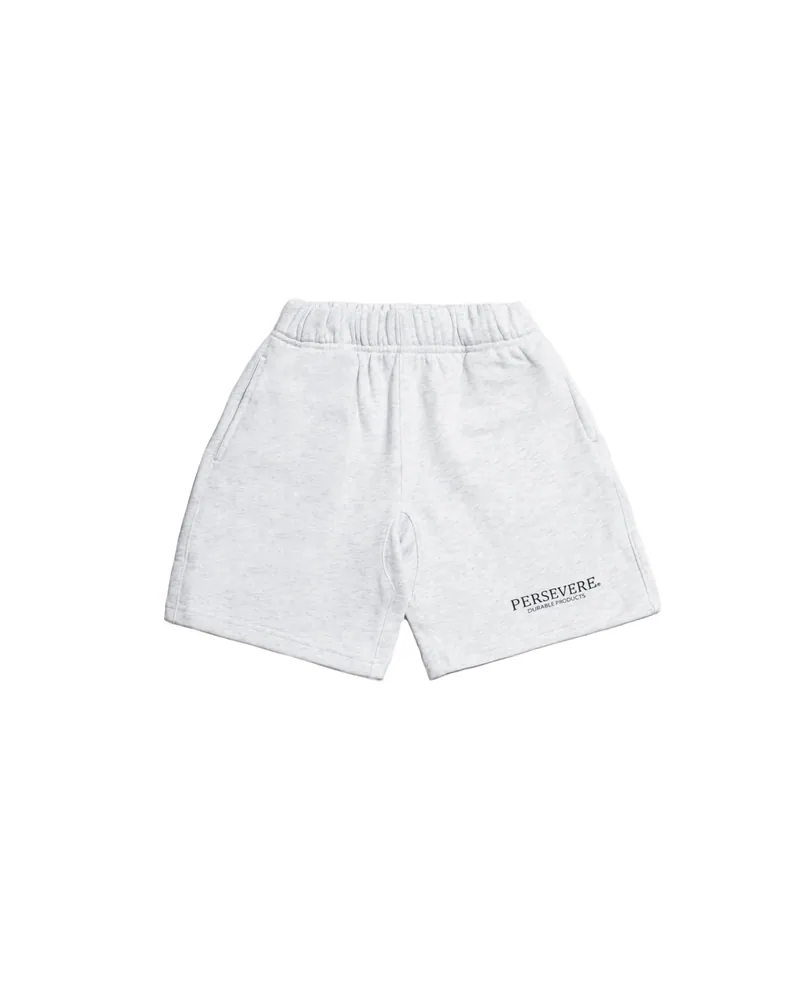 PERSEVERE KIDS' COTTON SHORTS - Heather White