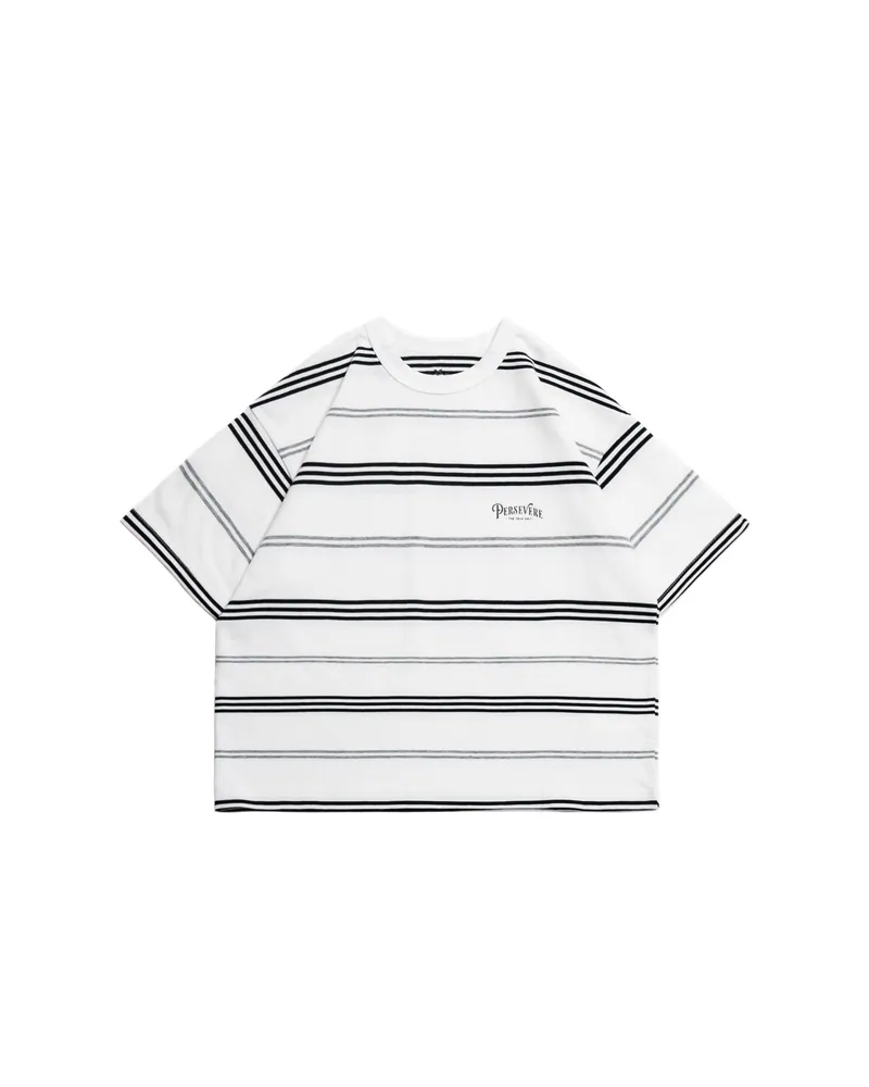 PERSEVERE KIDS' T-SHIRT SERIES (STRIPED) - WHITE