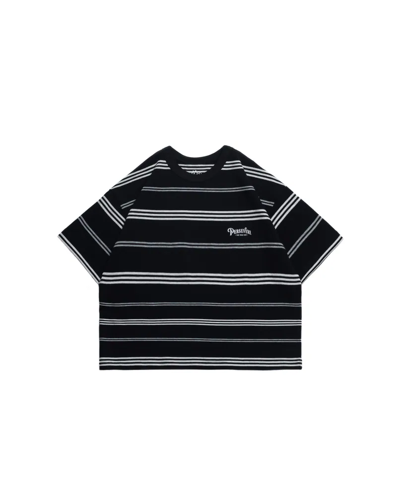PERSEVERE KIDS' T-SHIRT SERIES (STRIPED) - BLACK