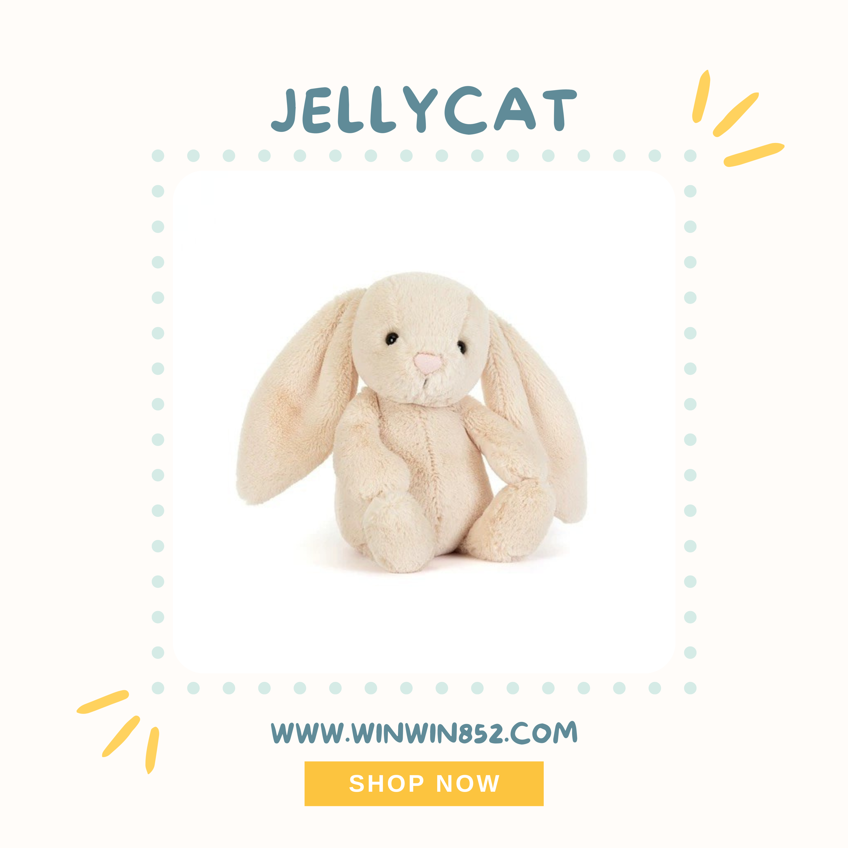Jellycat Bashful Bunny Junior