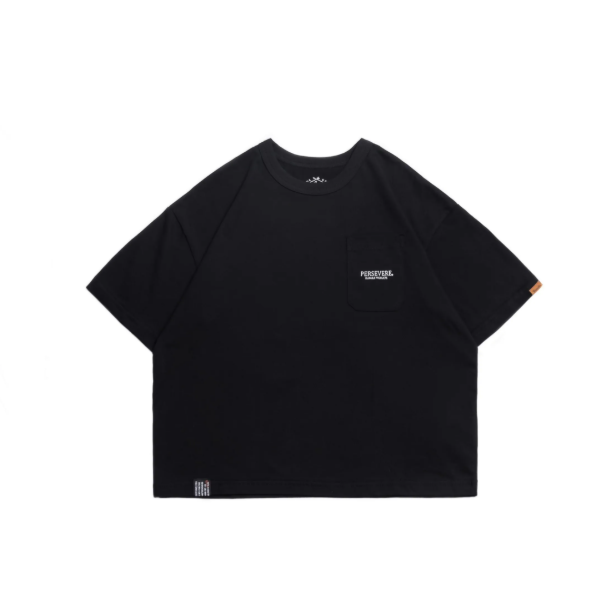 PERSEVERE KIDS' T-SHIRT SERIES (POCKET) - BLACK