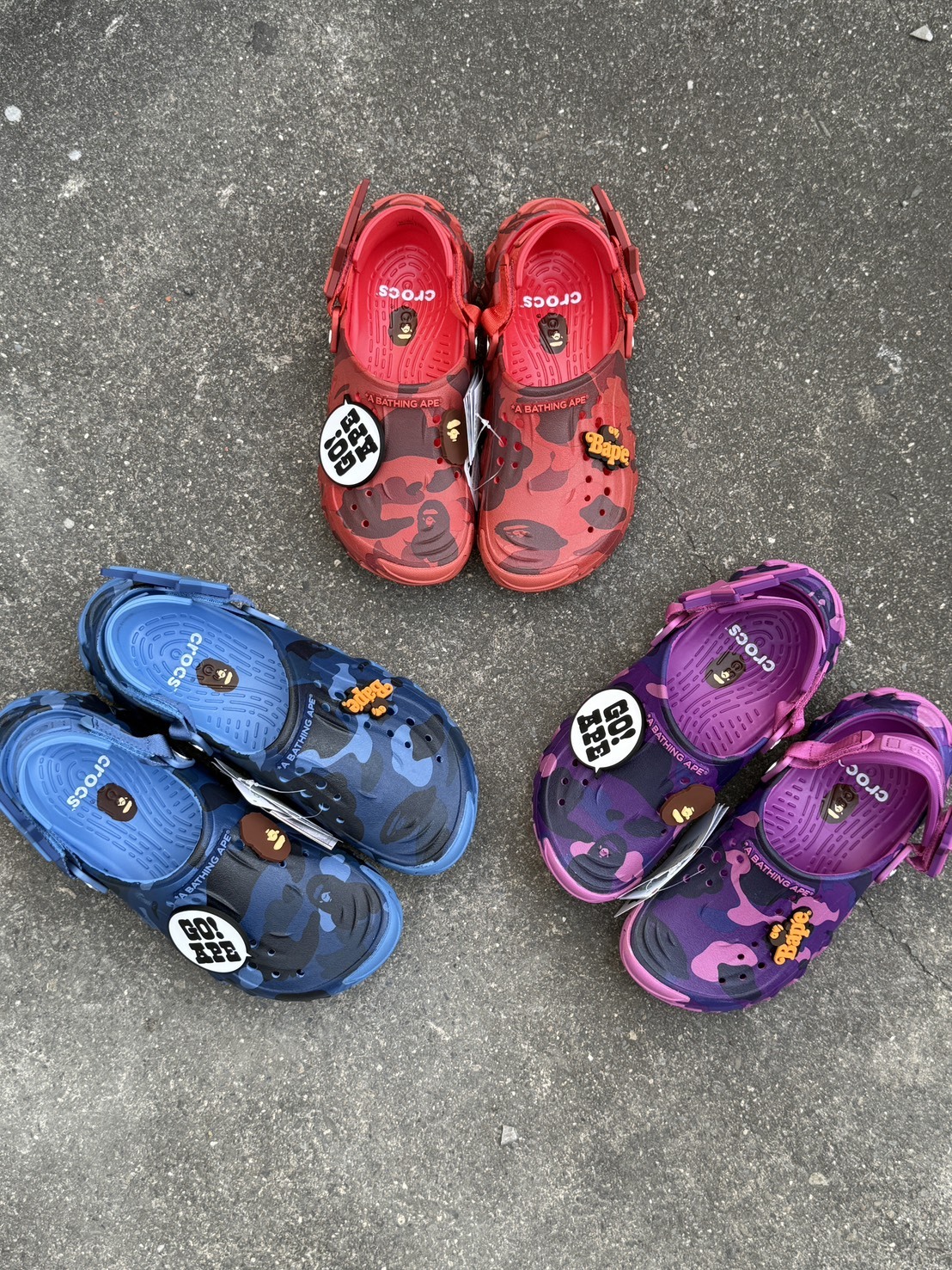 BAPE X CROCS 聯名 2.0 拖鞋 洞洞鞋 1M23191927