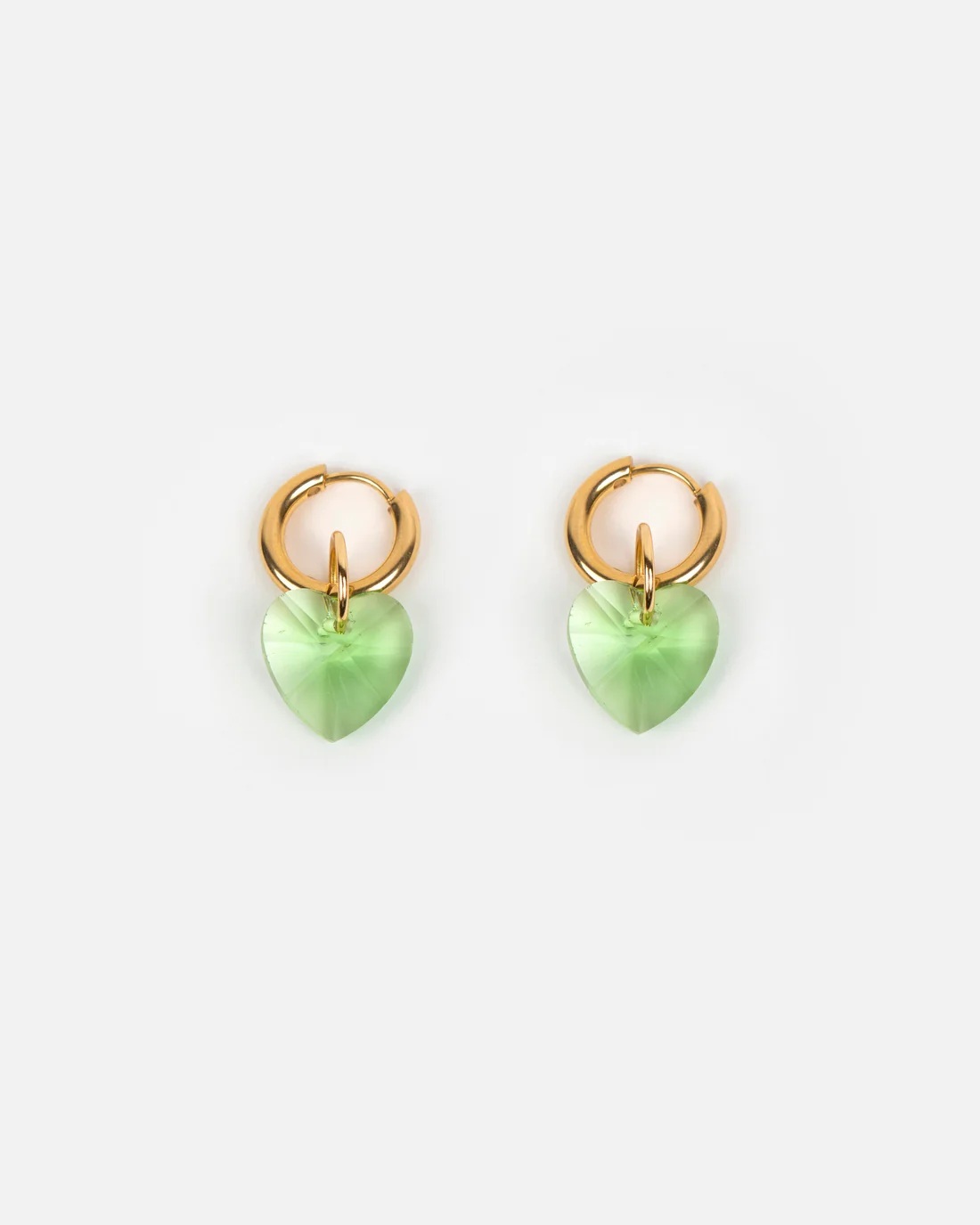 Kurage Ginza Earrings Heart Attack - Green