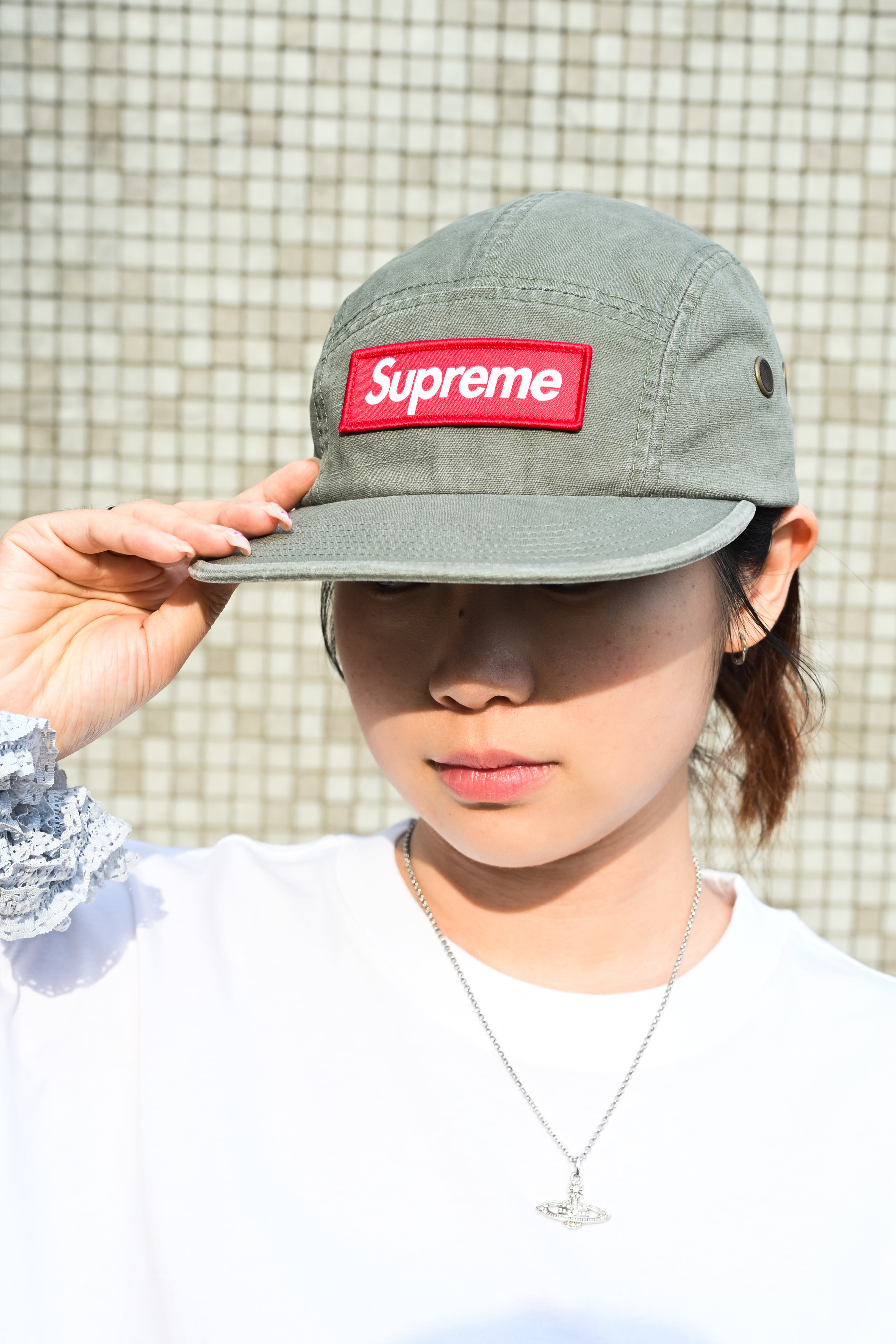 ☆ETW☆【EASY TO WEAR】SUPREME 26SS Military Camp Cap 五分割 龍 刺繡 帽