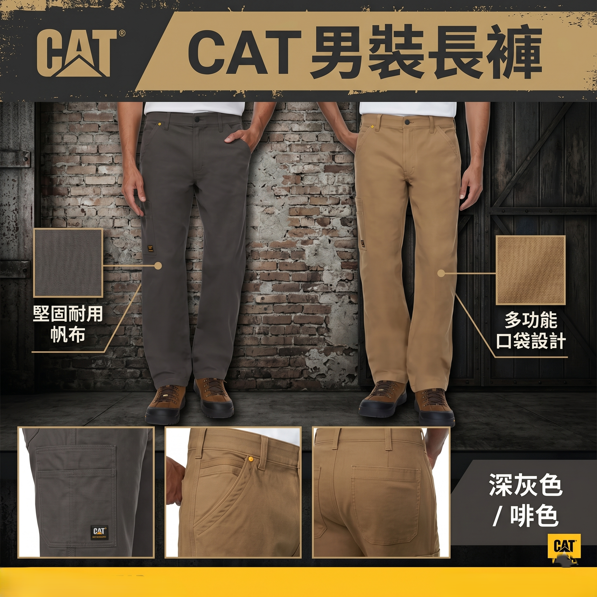 【預購】CAT H051222 男裝長褲