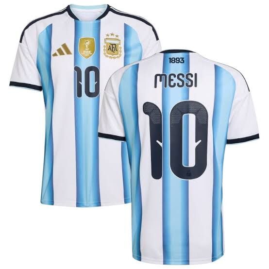 2026 Argentina Home Shirt with Nameset