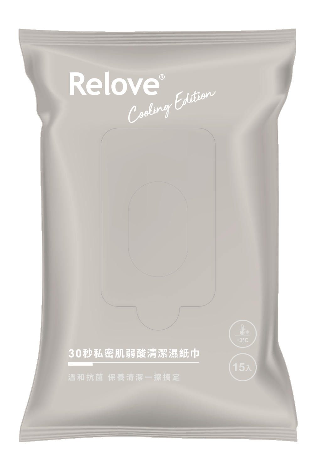 RELOVE 涼感私密弱酸平衡濕紙巾 #一包15張