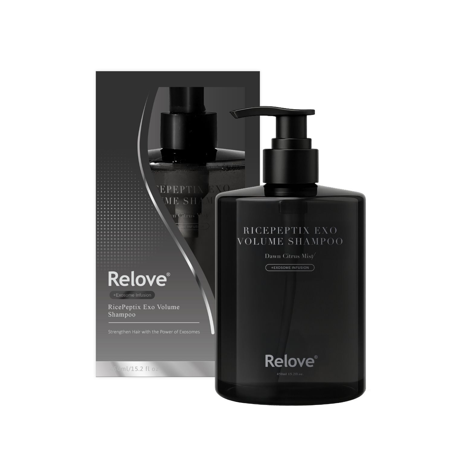 RELOVE 黑泌肽豐盈洗髮精 450ml #晨柑朝露