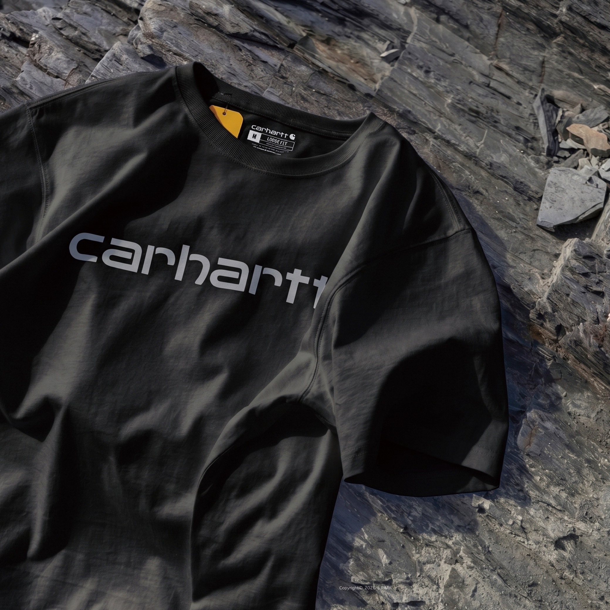 [ 予約限定 ]  CARHARTT® - K195 Loose Fit Heavyweight Logo Graphic T-Shirt