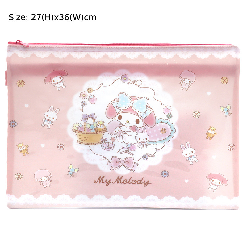 MY MELODY A4 DOUBLE ZIP FOLDER