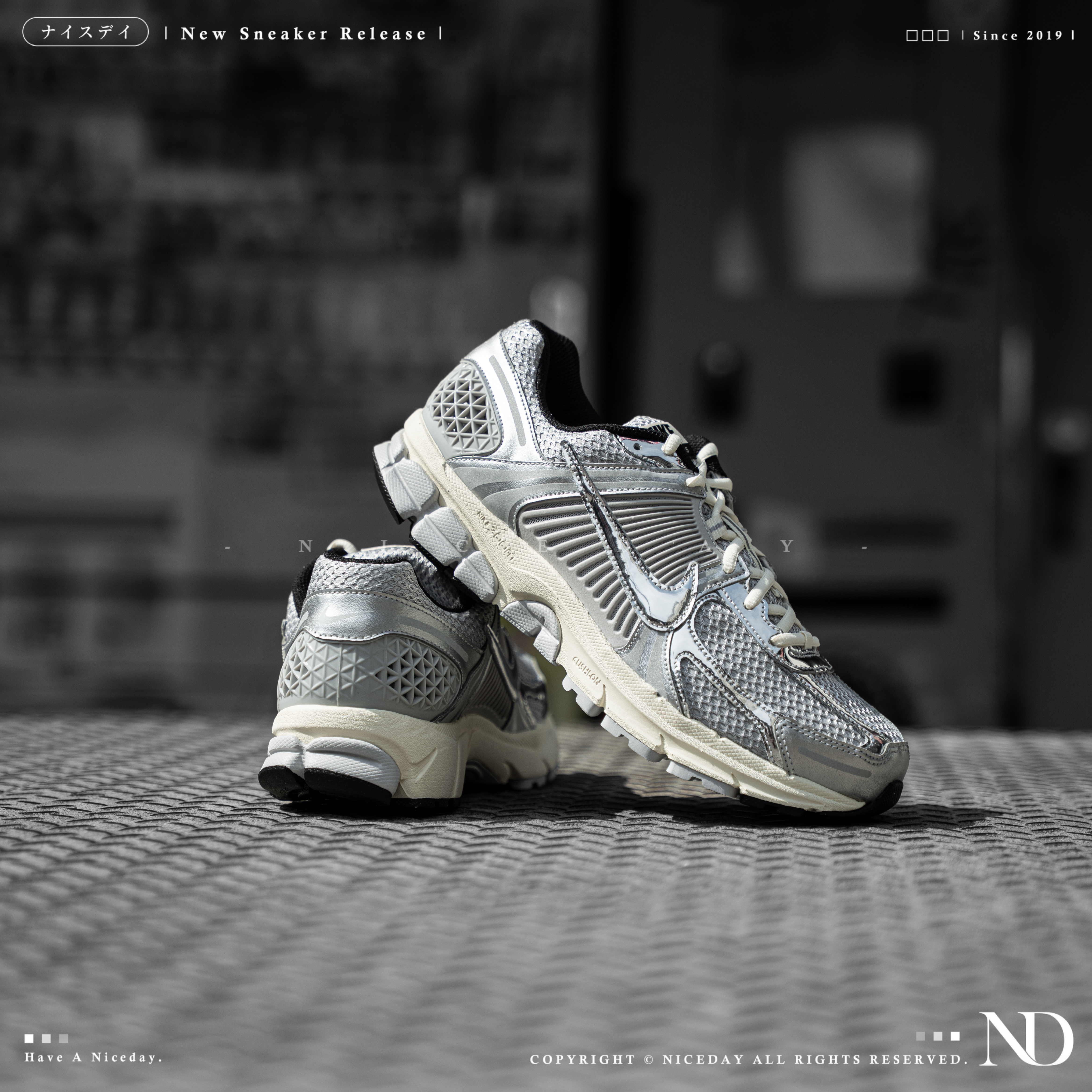 NICEDAY 現貨 Nike Zoom Vomero 5 灰銀 透氣 跑步鞋 IM3486-002