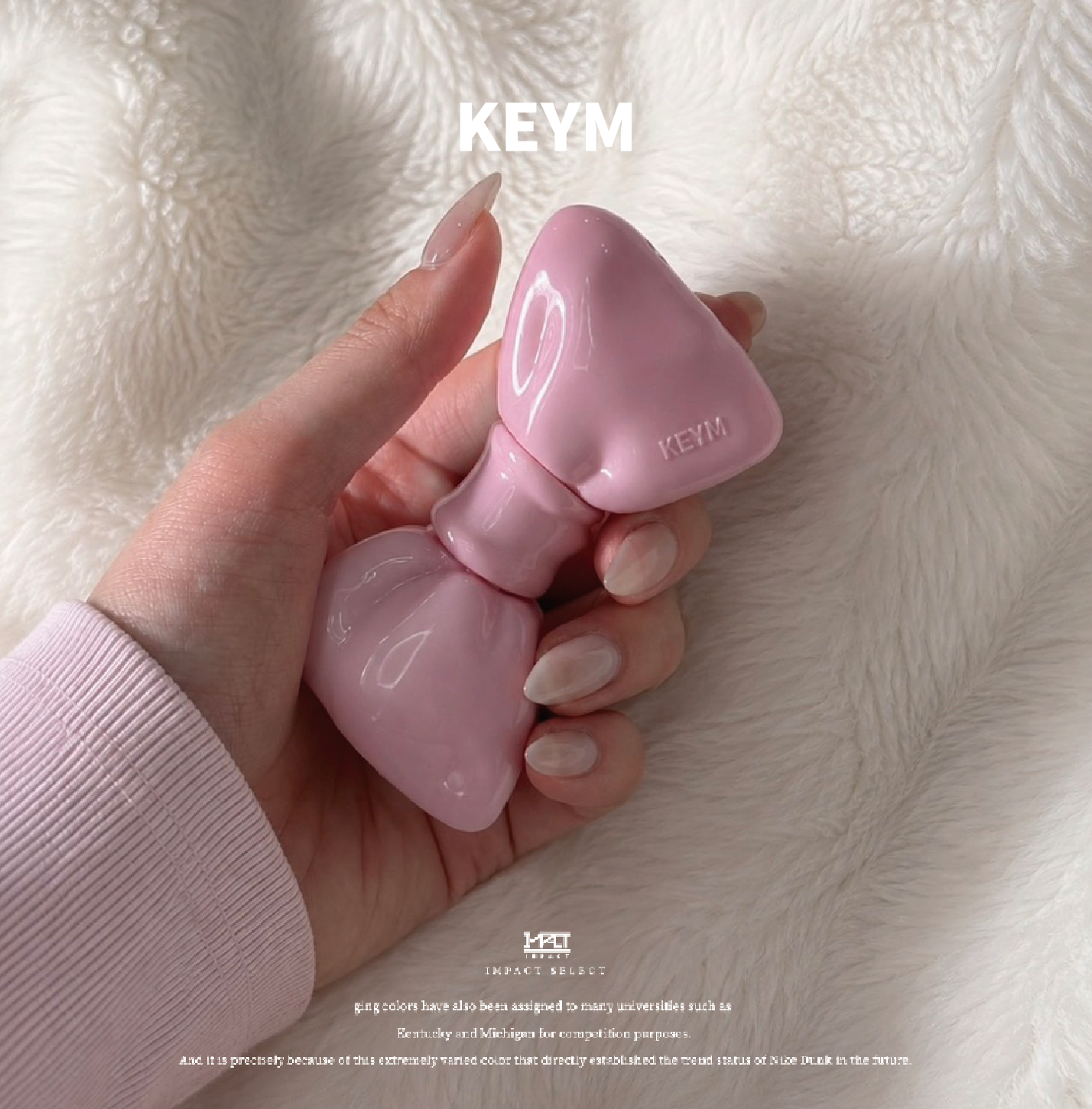 KEYM 韓國品牌 蝴蝶結 立體 吊飾 唇釉 六色
