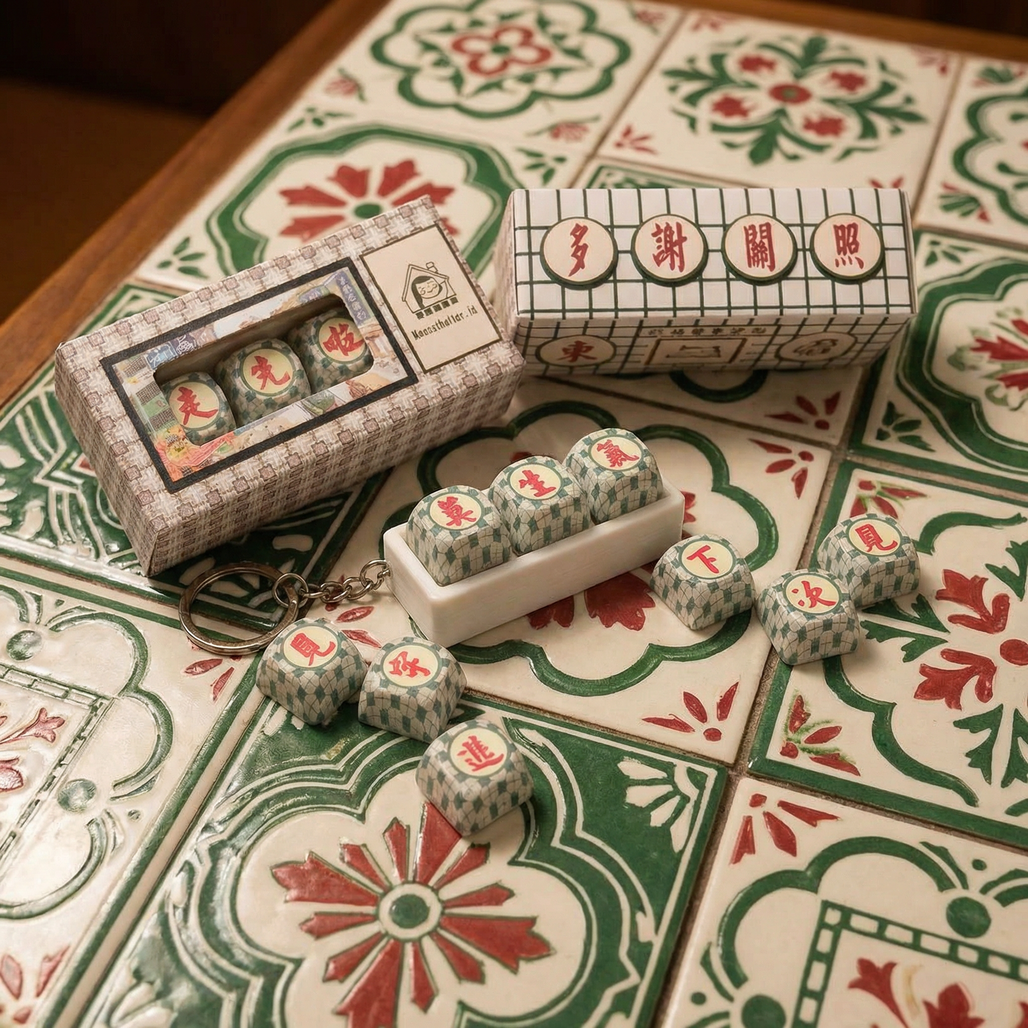 莫生氣 keycap 港式按鍵匙扣