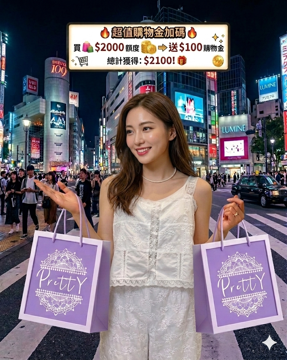 增值 $2000 額度 送$100 購物金 💰總計獲得$2100購物金