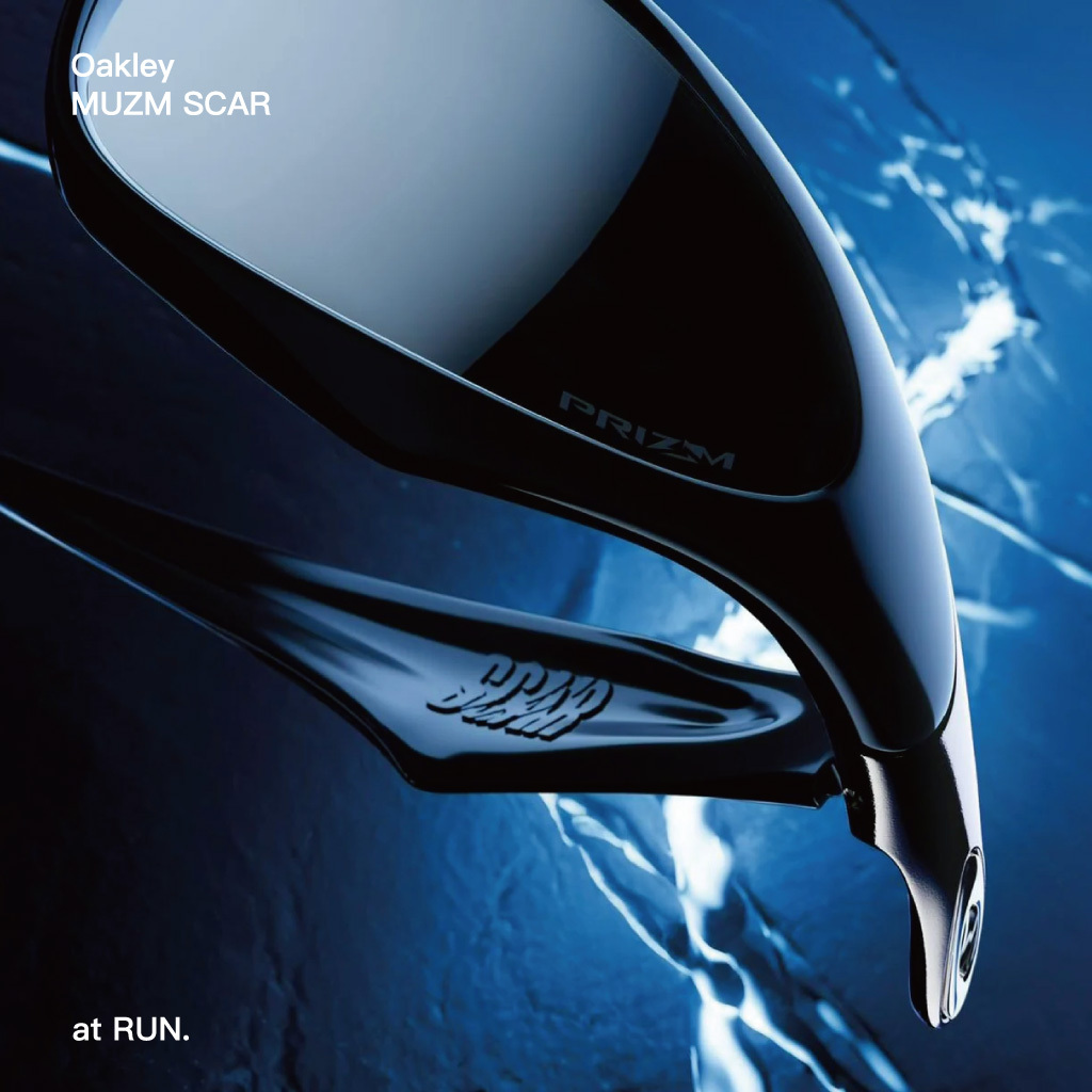 RUN｜Oakley MUZM Scar Prizm Black Lenses, Polished Black