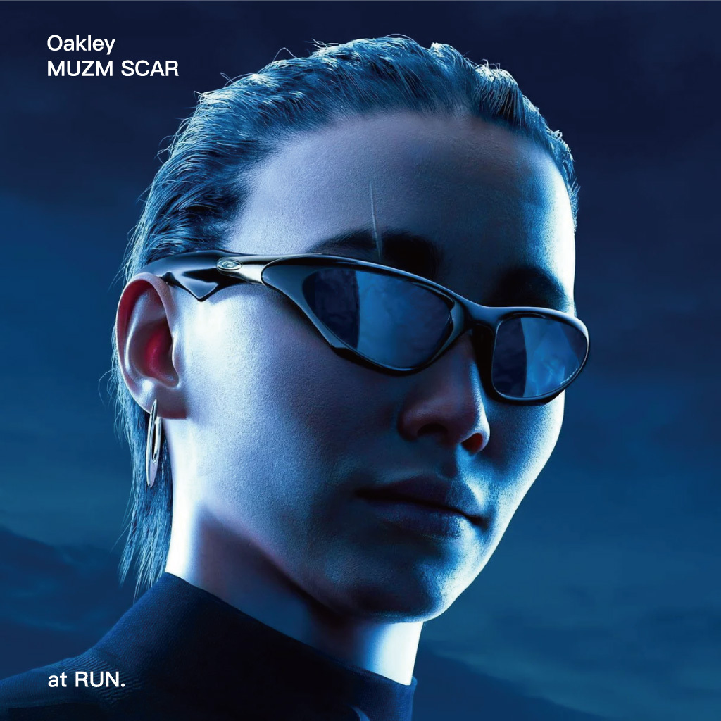 RUN｜Oakley MUZM Scar Prizm Black Lenses, Polished Black
