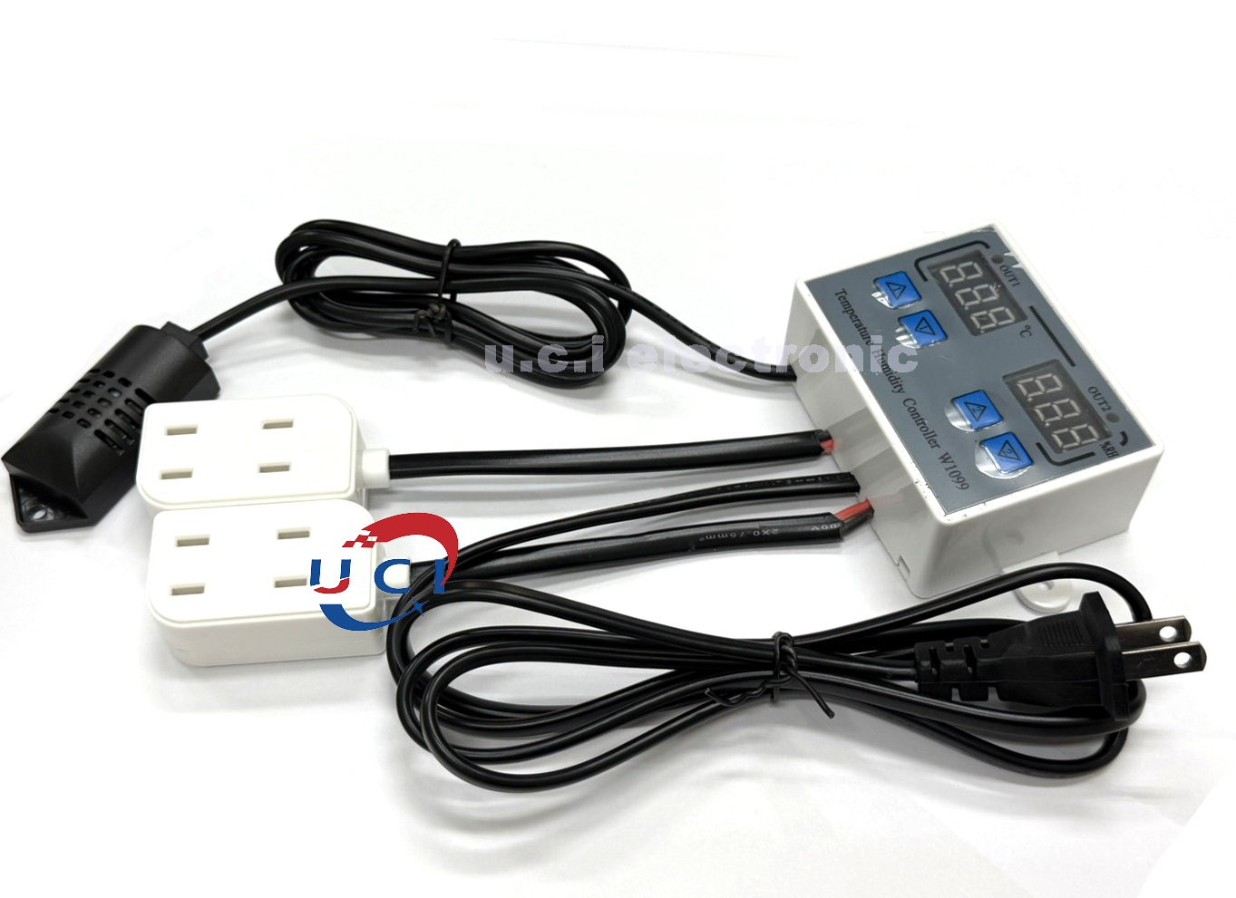 【UCI電子】(J-2) XK-W1099數顯溫濕度控制器 溫濕度控制兩用孵化恒濕 溫控器 溫度控制器 1099