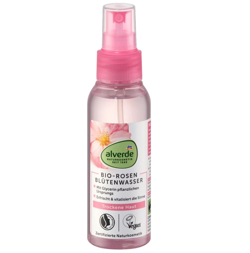 德國 alverde NATURKOSMETIK 天然有機玫瑰花瓣水 100ml