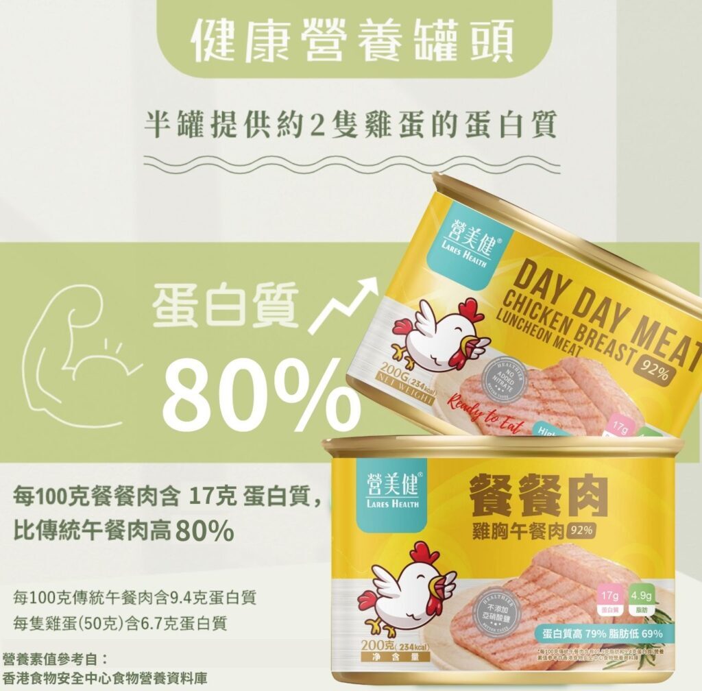 高蛋白系列-餐餐肉 雞胸午餐肉  5罐