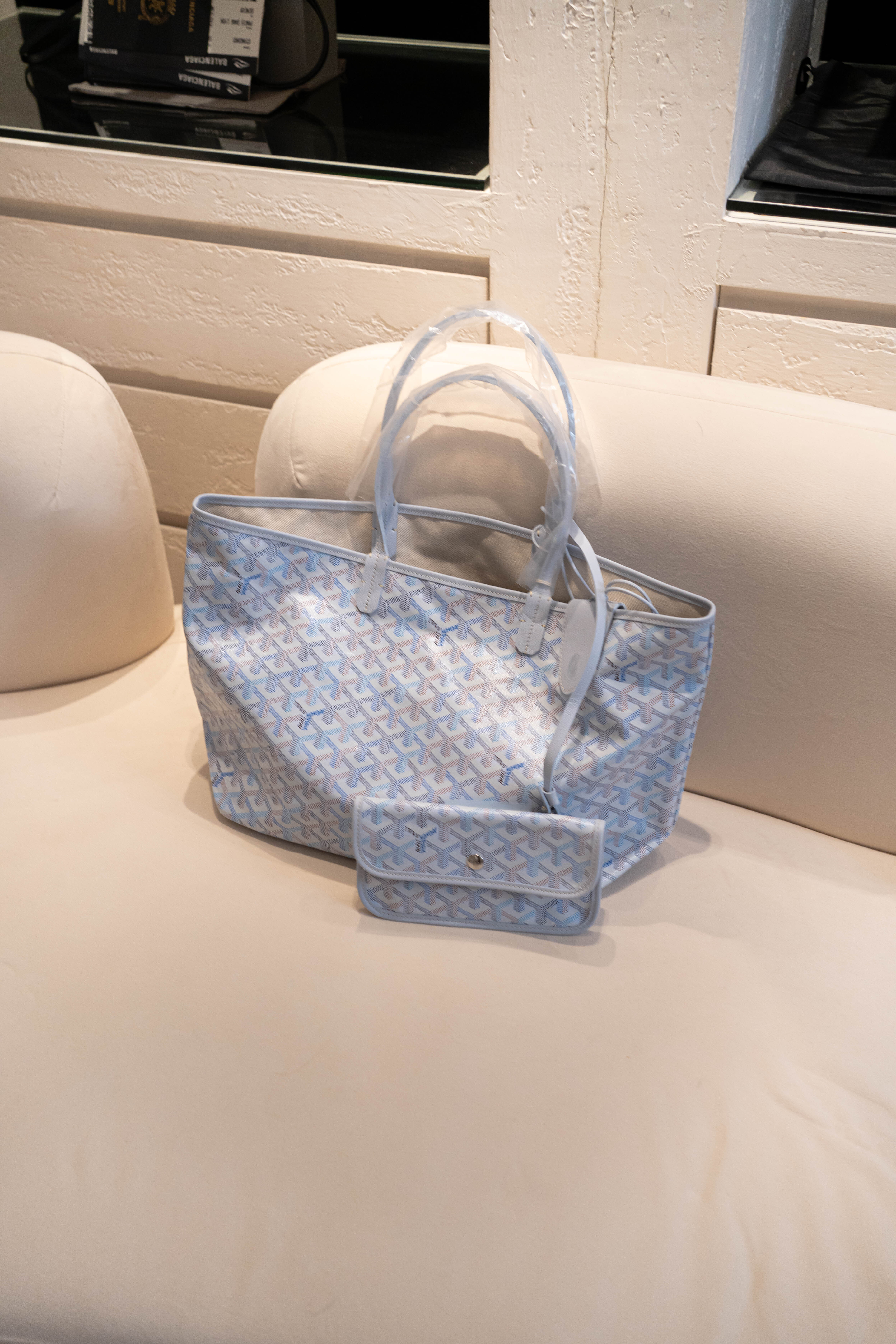 Goyard Saint Louis PM Tote Bag Polar Blue 冰川藍