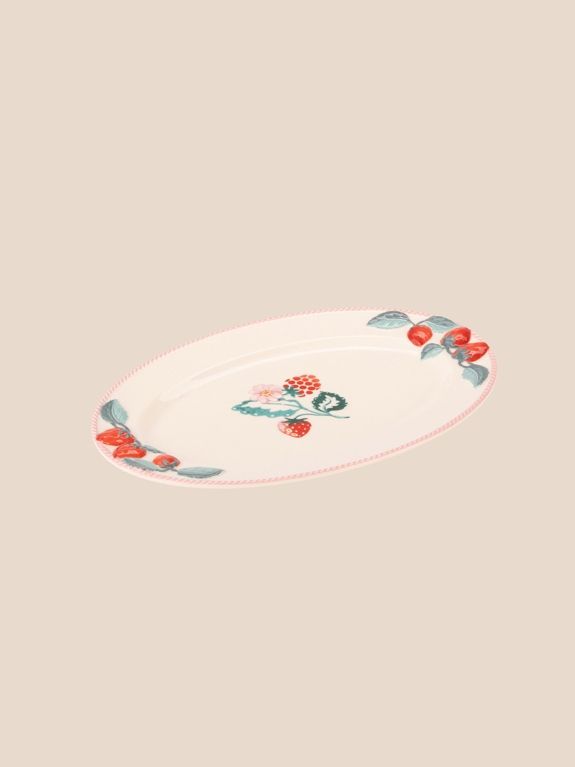 Raspberry Garden 陶瓷橢圓餐盤